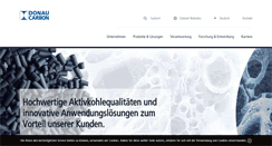Desktop Screenshot of donau-carbon.com